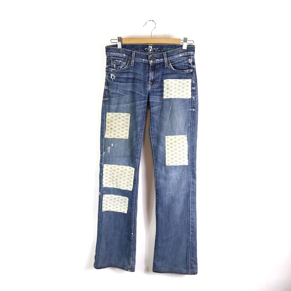 7 For All Mankind Patch Bootcut Jeans size 26